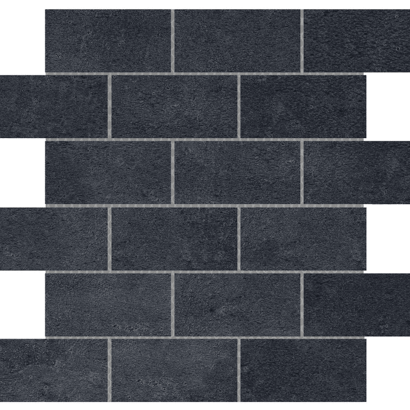 Cogent Anthracite 2x4 : 12x12 Porcelain Mosaic Tile Cogent Anthracite 2x4 : 12x12 Porcelain Mosaic Tile